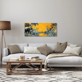 Obraz - Slon v prírode (120x50 cm)