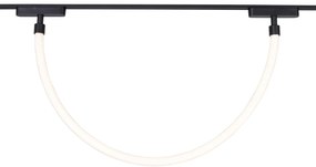 Koľajnicový systém svietidiel so 6 stropnými a 2 závesnými svetlami, čierny, 1-fázový - Magnetic Marra Tautau