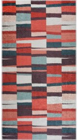 Červený prateľný behúň 80x200 cm Blocks of Fun – Vitaus