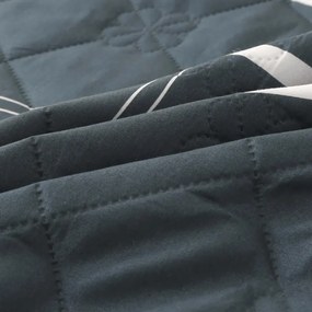 Letná prikrývka GRIDON 140x200 cm, čierna