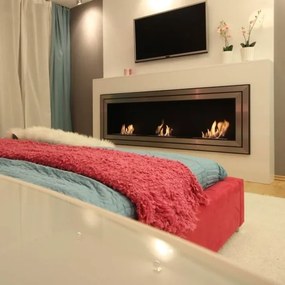 Kratki JULIET/1800/TUV - Vstavaný BIO krb JULIET 65x180 cm 3x2,5kW chróm