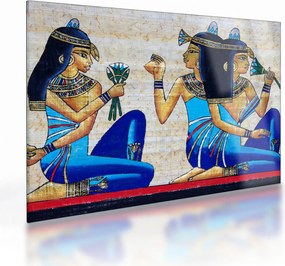 Sklenený obraz - Egyptské maľby (70x50 cm)