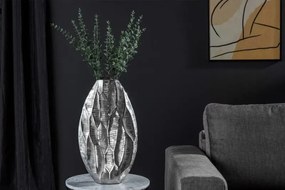 Váza Arga Orient 45cm strieborná