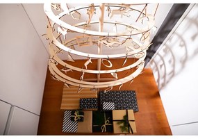 Súprava 10 drevených vianočných dekorácií Spira Medium