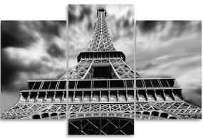 Gario Obraz na plátne Eiffelova veža v Paríži - 3 dielny Rozmery: 60 x 40 cm