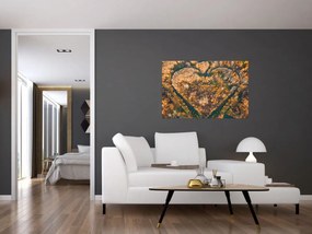 Obraz - Rieka v tvare srdca (90x60 cm)