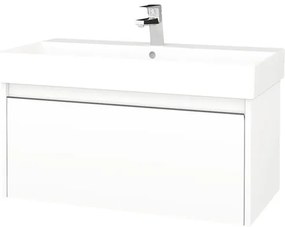 Kúpeľňová skrinka s umývadlom Dřevojas Bono 81x39 cm biela matná umývadlo Glance 277604