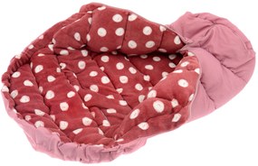 Tutumi, detský spací vak 90x47 cm 4v1, ružová-bordová, NAZ-04030