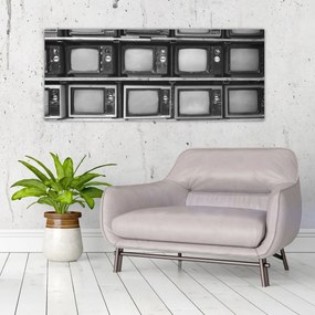 Obraz - Retro televízie (120x50 cm)