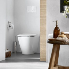 DURAVIT D-Neo samostatne stojace WC Rimless ku stene, s hlbokým splachovaním, 370 x 580 mm, biela, s povrchom WonderGliss, 20030900001