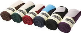 James & Nicholson (Daiber) Fleece deka 150x170 cm JN952 - Tmavozelená / smotanová | 150 x 170 cm