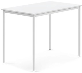 Stôl BORÅS, 1200x800x900 mm, laminát - biela, biela
