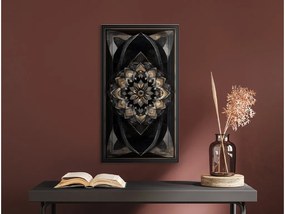 drevko |  Dizajnová mandala Zlatý kód  80 x 45 cm