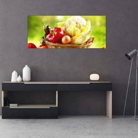 Obraz - Zelenina (120x50 cm)