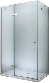 Mexen Roma, sprchovací kút 90 (dvere) x 50 (stena) cm, 6mm číre sklo, chrómový profil, 854-090-050-01-00