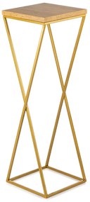STOJAN NA KVETINÁČ LOFT6 70X24X24 CM ZLATÁ/HNEDÁ