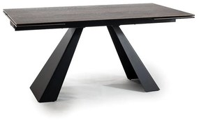 Jedálenský stôl Salvadore II, 160 x 90 cm, tmavo hnedá