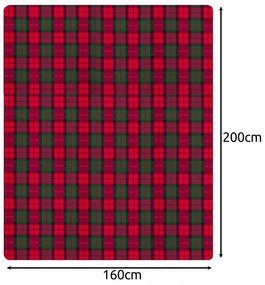 Ruhhy 24826 Deka obojstranná, mikrovlákno, 160 x 200 cm, károvaná