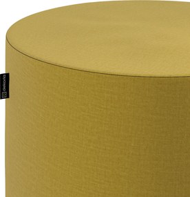 Taburetka valec, tvrdá farba produktu žltá látka zamatová