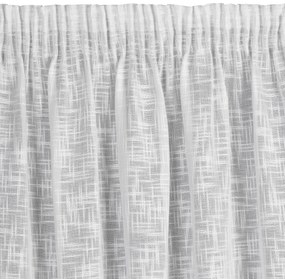 ZÁVES NA PÁSKE RUBI 140X270 CM BIELA