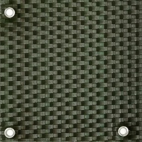 Balkónová zástena - umelý ratan, 0,9x3m - zelená