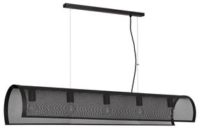 Luster TUNNEL 5xE27/60W/230V čierna