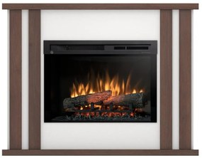Elektrický krb Kelso 28 biely/tmavý dub