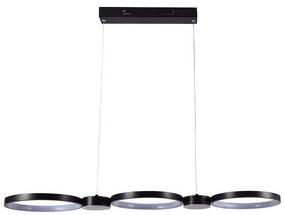 LED Luster na lanku LED/38W/230V 3000K čierna
