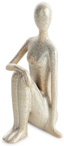 DEKORAČNÁ SOŠKA LADY 11X10X21 CM ŠAMPANSKÁ
