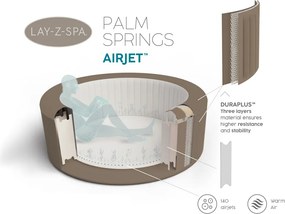 Bestway Lay-Z-Spa Palm Springs Jacuzzi 4-6 osôb 60017