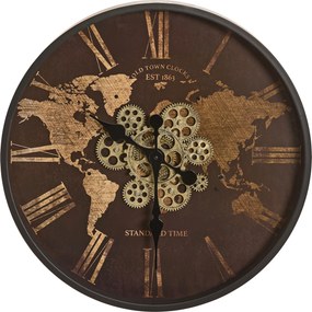 XXXLutz NÁSTENNÉ HODINY hnedá, čierna 57/57/6 cm Xora - Hodiny - 008103028501