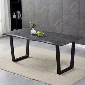 Autronic BONTEC Jedálenský stôl 180x90cm, mdf, sivý dub, HT-F4218 GREY Farba: Hnedá
