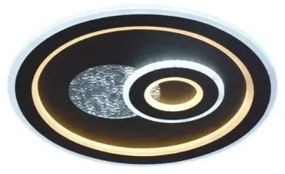 LED Stmievateľné stropné svietidlo LED/95W/230V čierna + diaľkové ovládanie