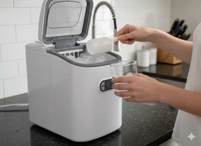 BackHome Living Výrobník ľadu - biely