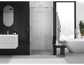 Mexen Exo, posuvné dvere do otvoru 95x200 cm, 6mm číre sklo, chrómový profil, 8151-095-000-01-00