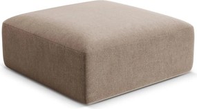 Svetlohnedá zamatová podnožka Campi – Cosmopolitan Design