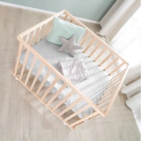 Sivá detská ohrádka z bukového dreva 75x100 cm Roba style – Roba