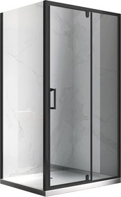 BPS-koupelny Obdĺžnikový sprchový kút ZES KZ07B BL 110x90 čierna/transparent - bez vaničky