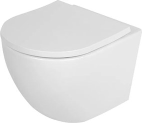 BPS-koupelny Závesná WC misa so SoftClose sedadlom HYD-4193, biela