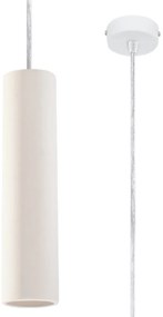 Závesné svietidlo Nancy, 1x biele keramické tienidlo