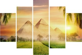Obraz - Pyramídy (150x105 cm)