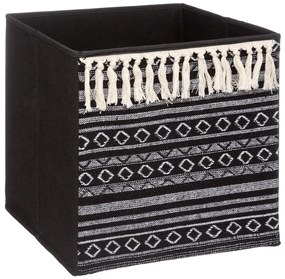 Úložný box Tassel, 31x31x31 cm, čierna