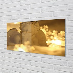 Sklenený obraz Ležiaci anjel svetla 125x50 cm