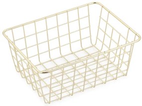 Erga Niagara, drôtený košík 245x180x95 mm na postavenie, zlatá lesklá, ERG-08061