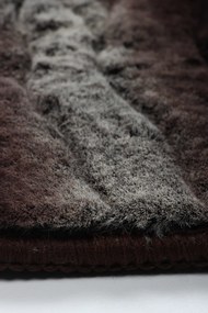 Koberec Rabbit 3D New Cawy BROWN/BEIGE rozmery koberec: 80x140 cm