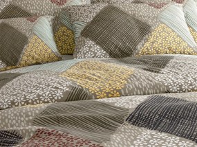 Obliečky z mikrovlákna PATCH ELEGANCE hnedé Rozmer obliečky: 70 x 80 cm | 140 x 200 cm