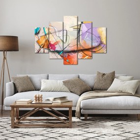 Obraz - Abstrakcia, vtáčik (150x105 cm)