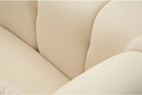 Krémové zamatové kreslo Alma – Mauro Ferretti