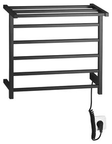 Sapho - Elektrický sušiak na uteráky ELZOR 60W/230V 47x50 cm matná čierna