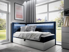 Jednolôžková posteľ 100cm Rivaldi 3 (biela čierna)